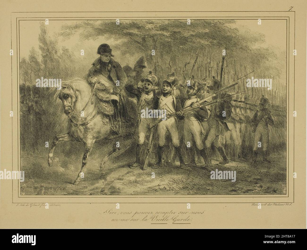 Herr, Ihr könnt auf uns zählen wie auf die Alte Garde, 1831. Stockfoto