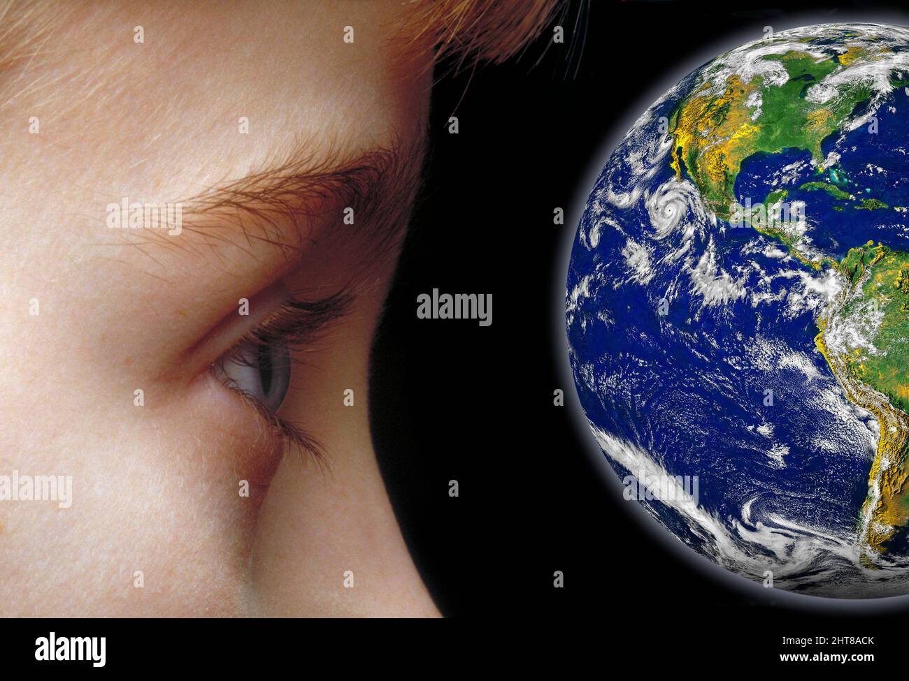 Bewusstsein für den Planeten Erde. Stockfoto