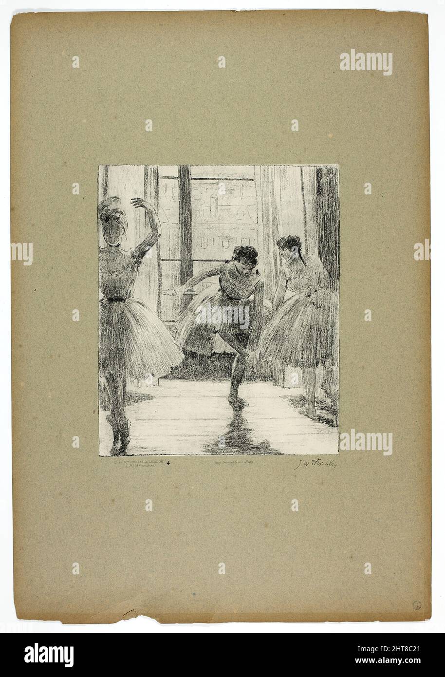 Vor der Ballettklasse, 1889&#X2013;90. Stockfoto