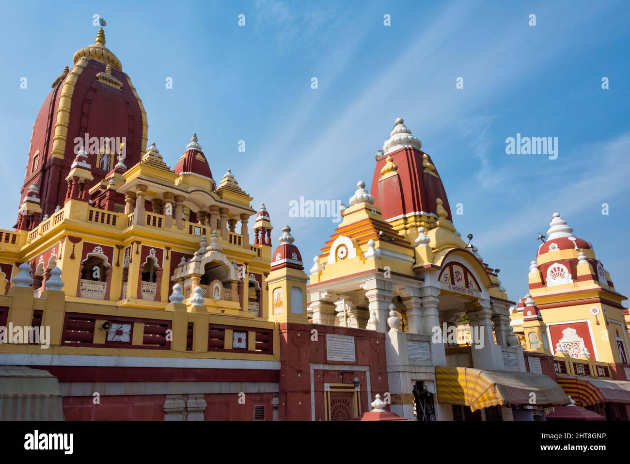 Der Laxminarayan-Tempel, auch bekannt als Birla Mandir, ein Hindu-Tempel in Delhi, Indien Stockfoto