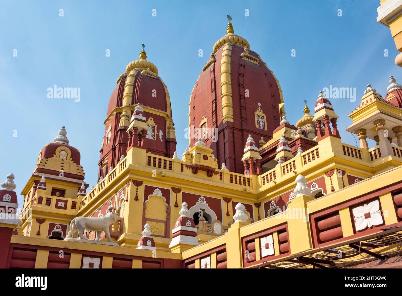 Der Laxminarayan-Tempel, auch bekannt als Birla Mandir, ein Hindu-Tempel in Delhi, Indien Stockfoto