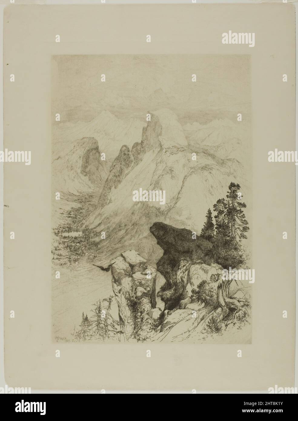 Halbkuppel, Blick vom Moran Point, 1887. Stockfoto