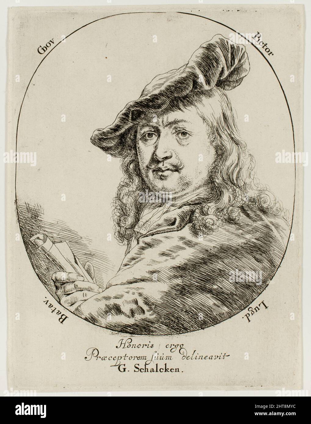 Porträt des Malers Gerard Dou, 1660/80. Stockfoto