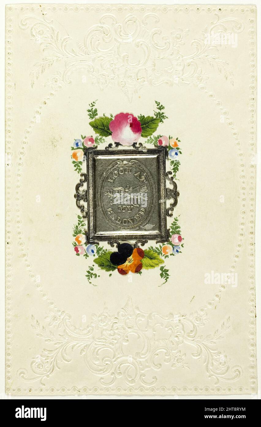 Schau auf My Beloved (valentine), 1850/59. Stockfoto