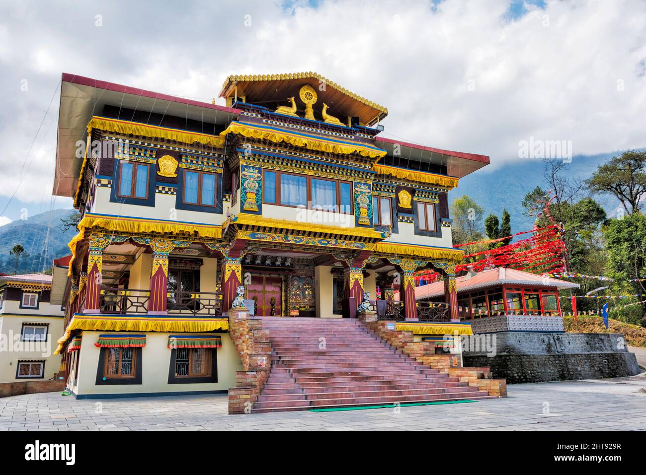 Tashi Choling Dharma Center, Khecheopalri, West Sikkim, Indien Stockfoto