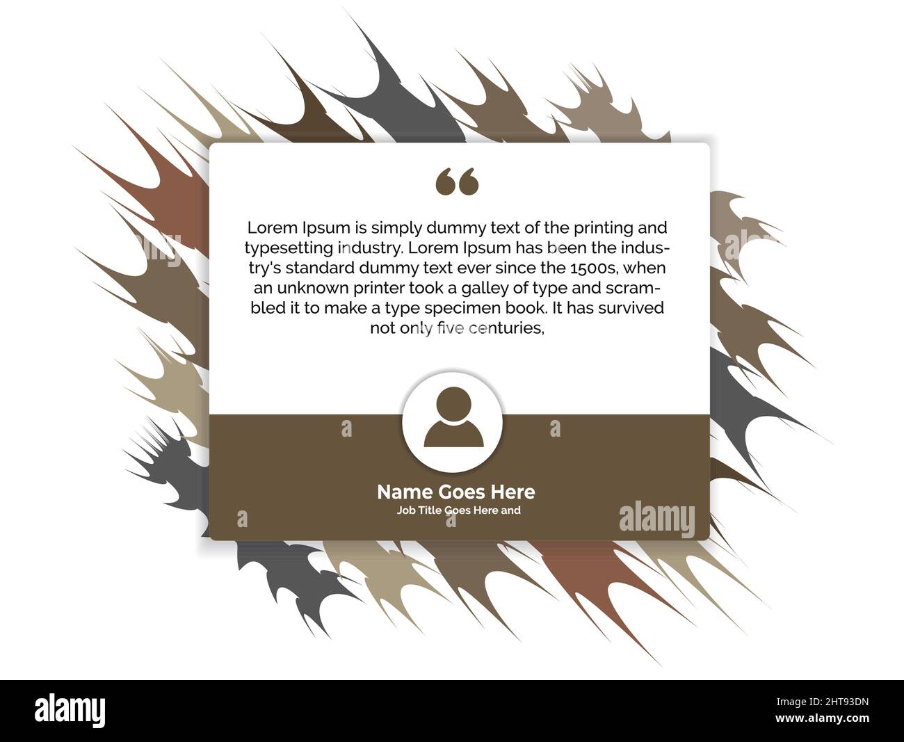 Creative Testimonial Templates - Editierbare Vektorgrafik Stock Vektor