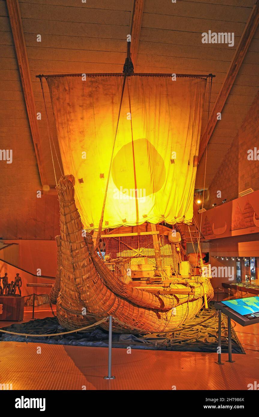 Das Kon Tiki Musem, Bygdøynesveien, Die Halbinsel Bygdøy, Oslo, Die Region Østlandet, Norwegen Stockfoto Das Kon Tiki Musem, Bygdøynesveien, Die Halbinsel Bygdøy, Oslo, Die Region Østlandet, Norwegen Stockfoto