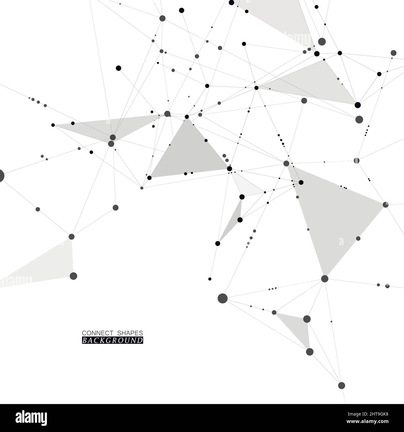 Geometrische Formen der Internetverbindung. Vektorgrafiken Stock Vektor