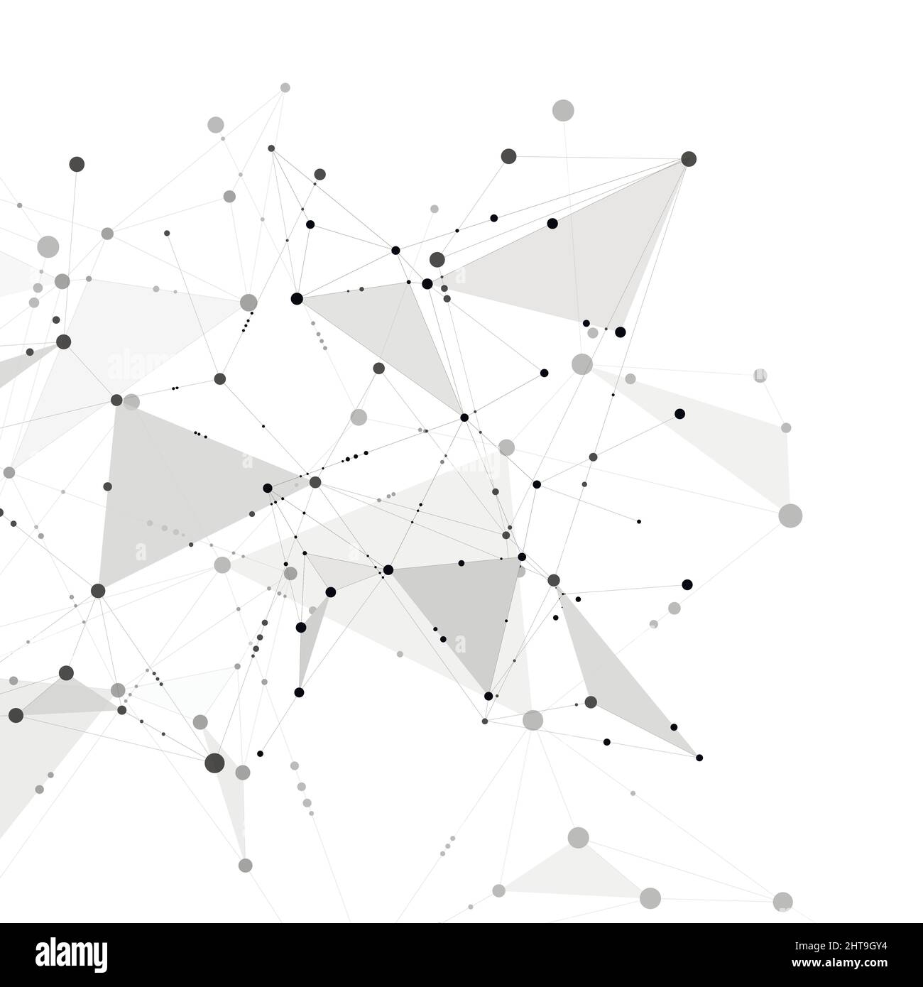 Geometrische Formen der Internetverbindung Stock Vektor
