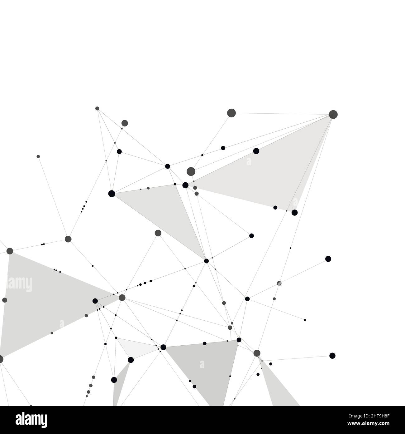 Geometrische Formen der Internetverbindung Stock Vektor