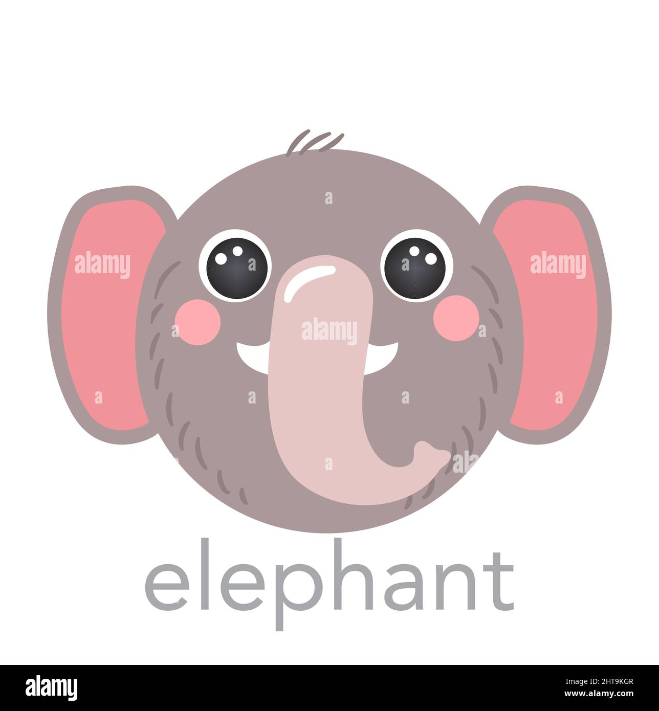 Elefantes gesicht Stock-Vektorgrafiken kaufen - Alamy