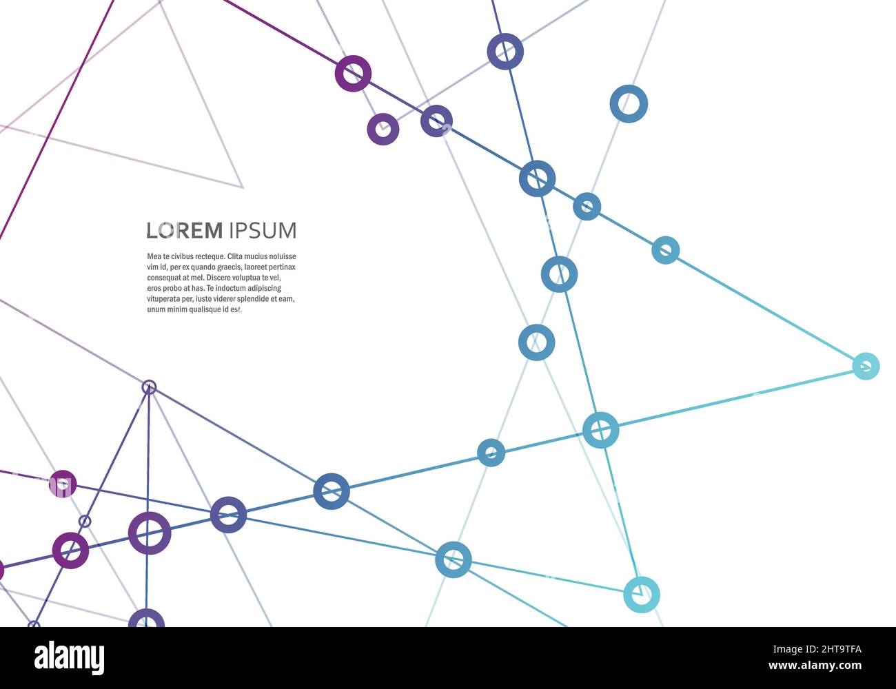 Geometrische Formen der Internetverbindung. Vektorgrafiken Stock Vektor