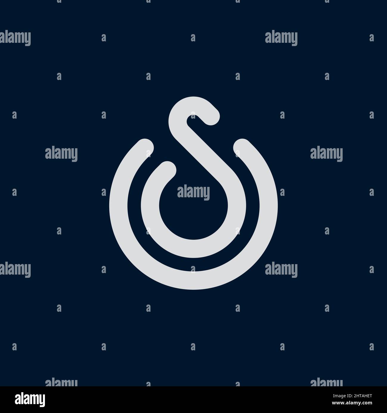 Initial Letter S Logo Design Inspiration Vektor-Vorlage Stock Vektor