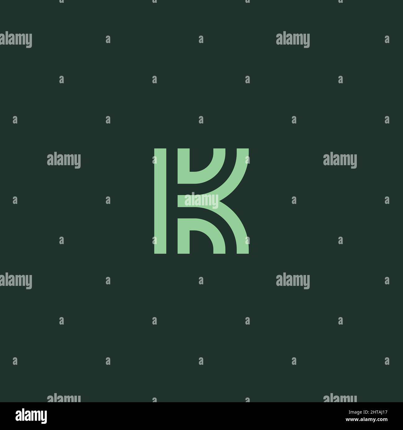 Anfangsbuchstabe K Symbol Logo Design Inspiration Vektor Vorlage Stock Vektor