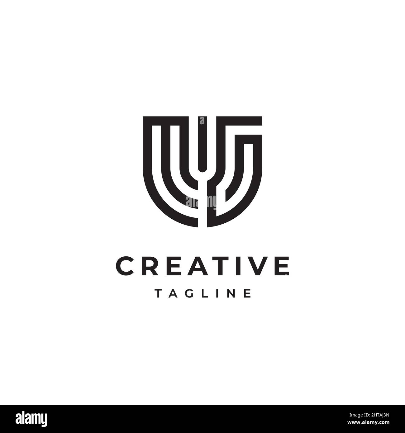 Anfangsbuchstaben MG GM Logo Design Inspiration Vektor Vorlage Stock Vektor