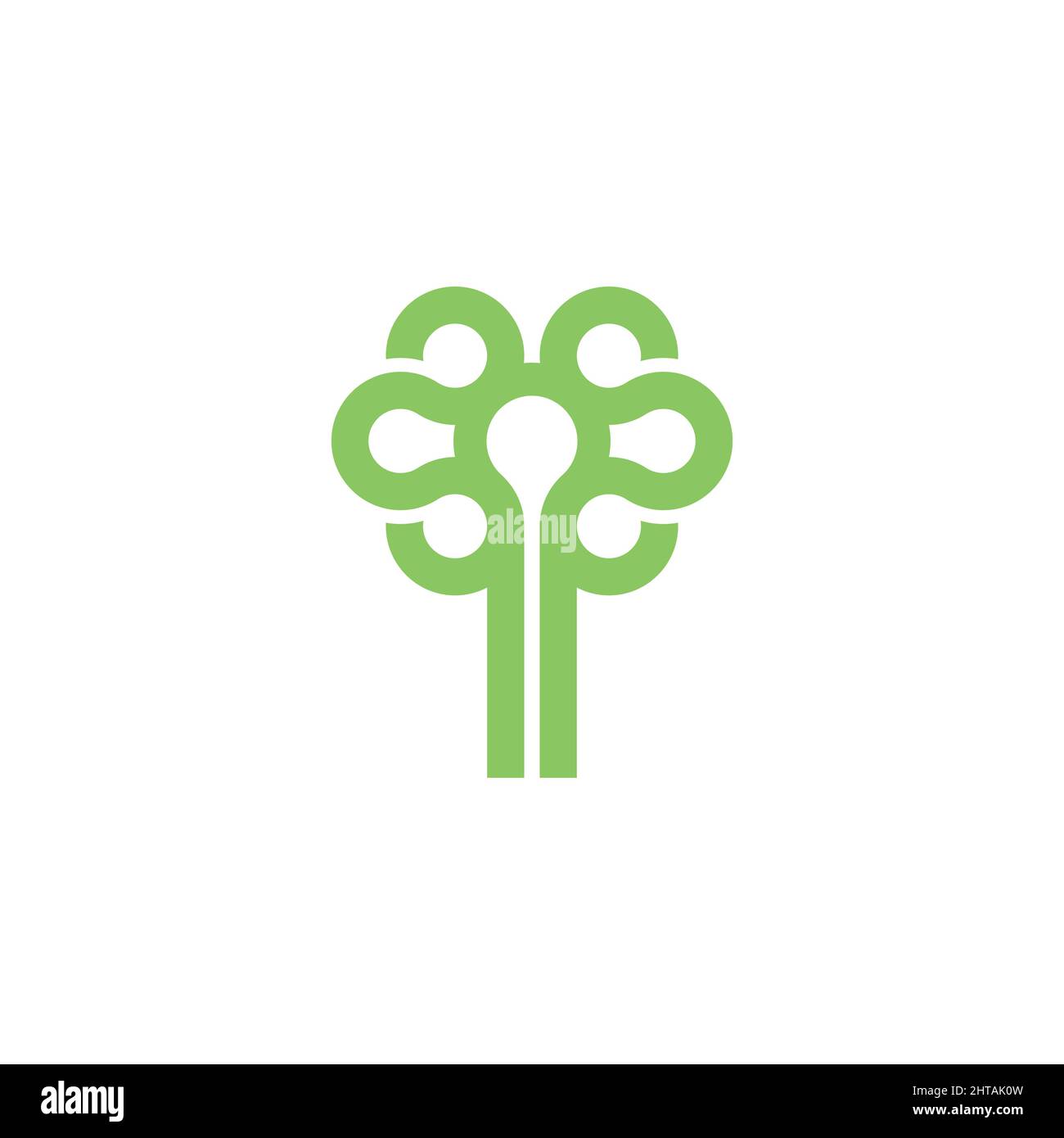 Abstrakte Baum Logo Design Inspiration Vektor Vorlage Stock Vektor