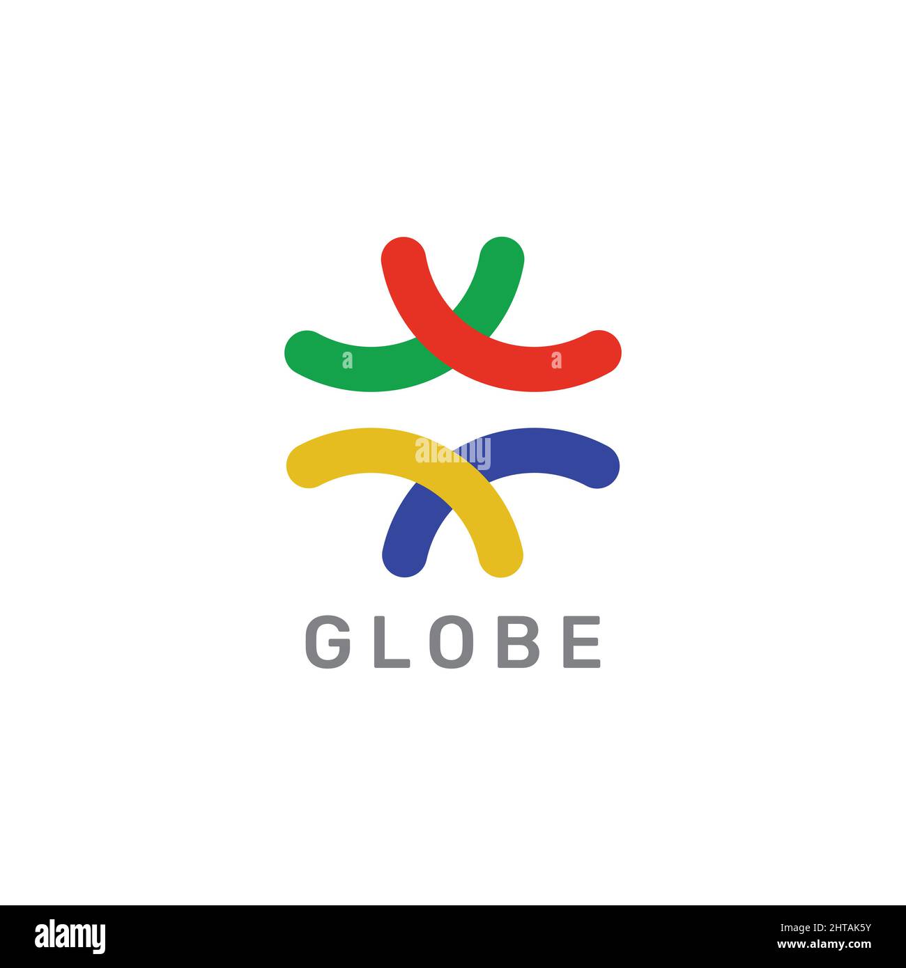 Globe Sphere bunte Logo Design Inspiration Vektor Vorlage Stock Vektor