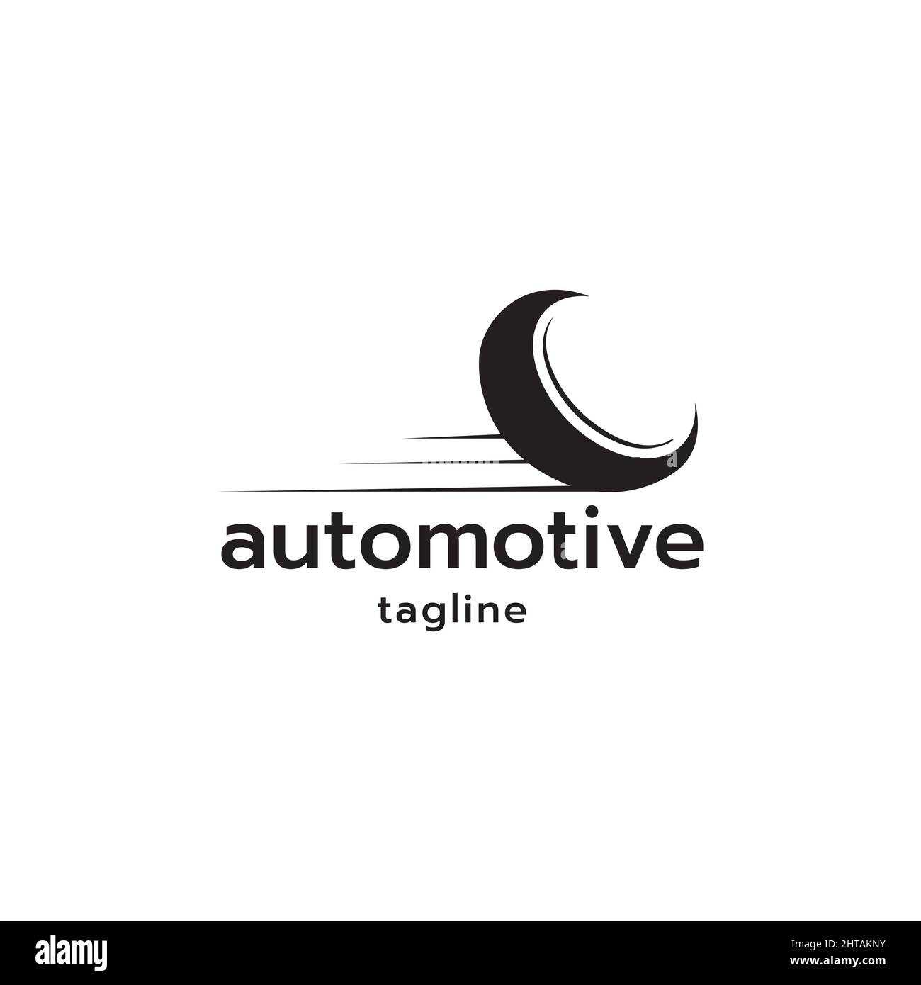 Vektorvorlage zur Illustration des Automobilreifens im Logo-Design Stock Vektor