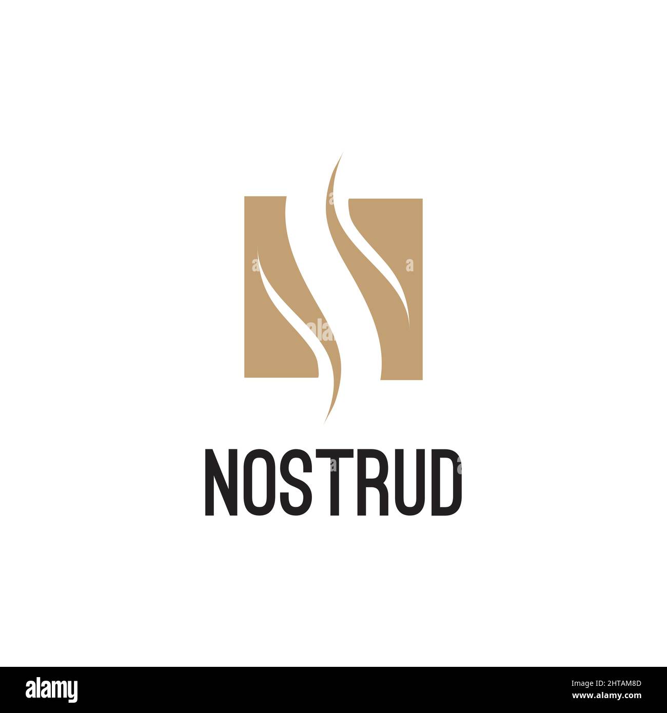 Anfangsbuchstabe N, Vektorvorlage für NS-Logo-Design Stock Vektor