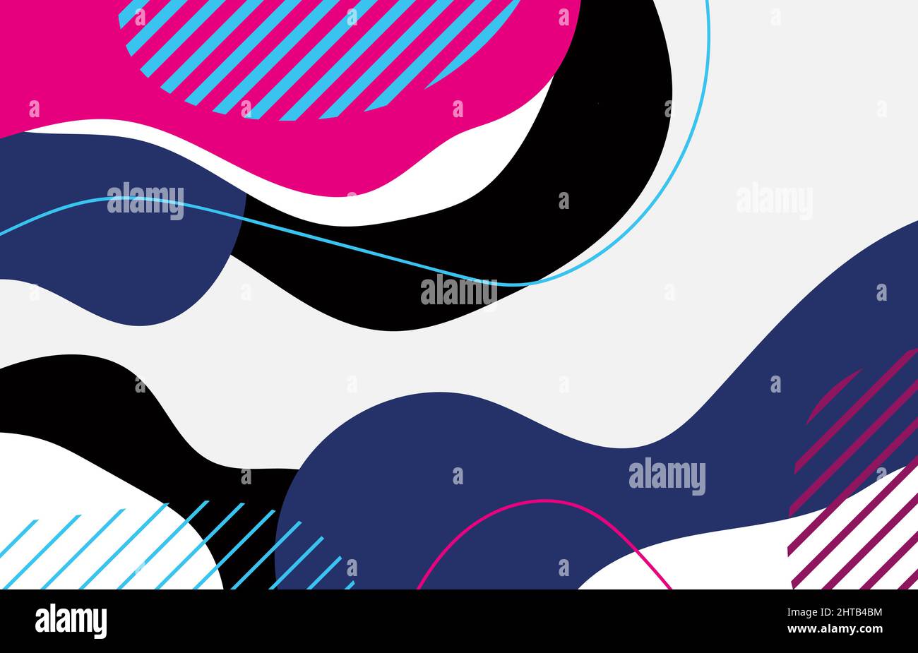 Abstrakte bunte Kritzeleien Vorlage Design von überlappenden Hintergrund. Design mit minimalistischem Artwork. Illustrationsvektor Stock Vektor