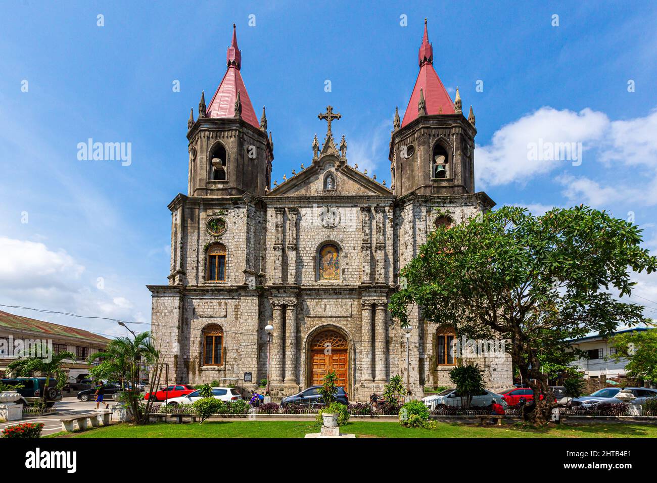 Schöne Aussicht auf die Molo Kirche in Iloilo City, Philippinen Stockfoto