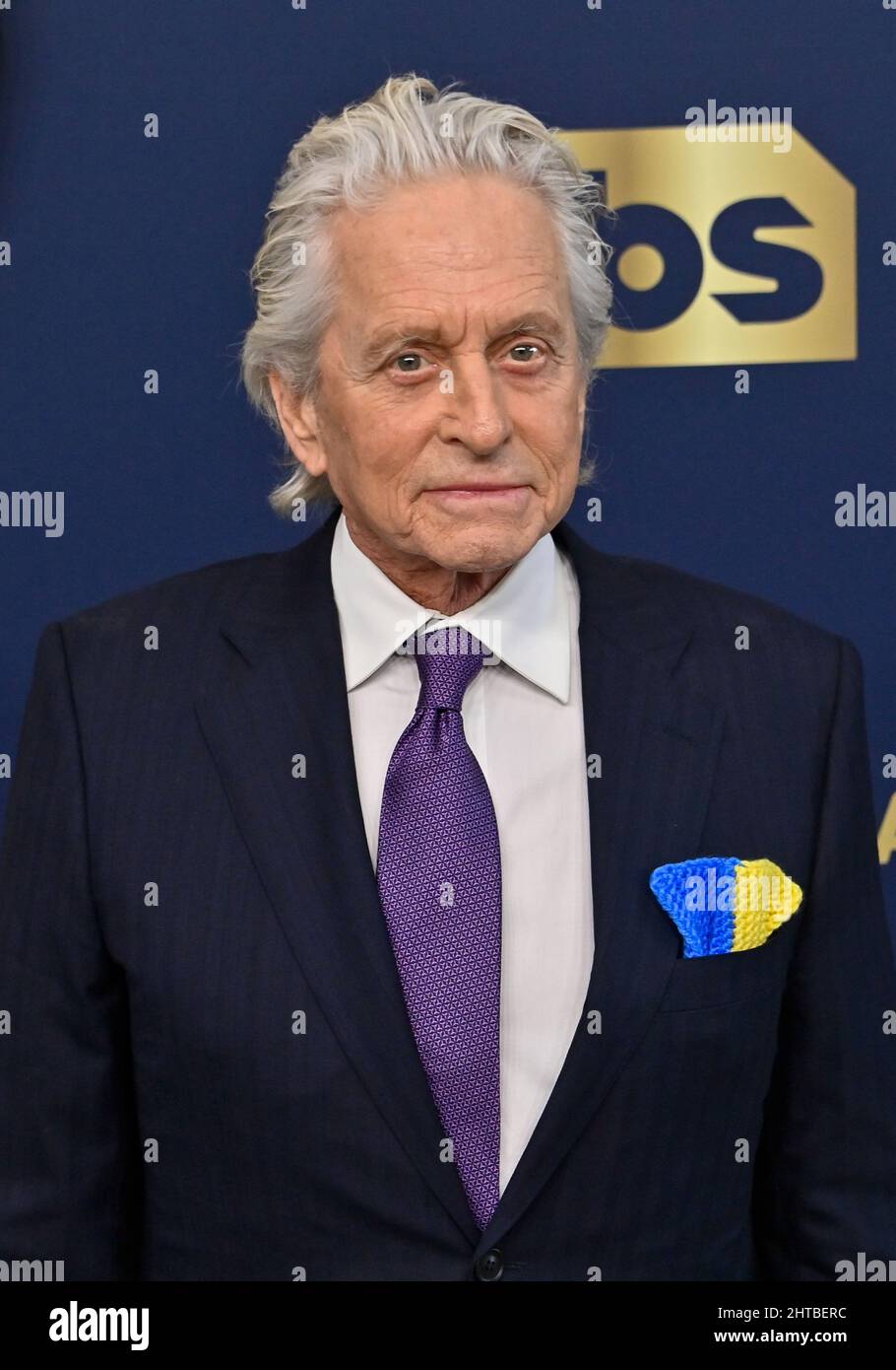 Santa Monica, Usa. 28.. Februar 2022. Michael Douglas nimmt an den sag Awards 28. Teil, die am Sonntag, den 27. Februar 2022, im Barker Hangar in Santa Monica, Kalifornien, verliehen werden. Die Screen Actors Guild Awards wurden live auf TNT und TBS übertragen. Foto von Jim Ruymen/UPI Credit: UPI/Alamy Live News Stockfoto