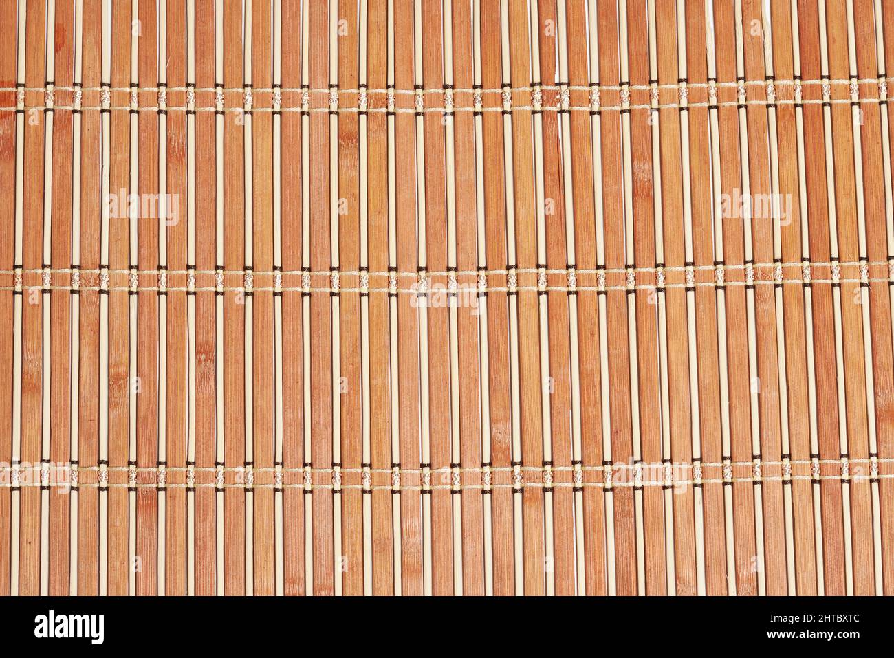 Nahaufnahme der Bambususususususususrollmatte Stockfoto