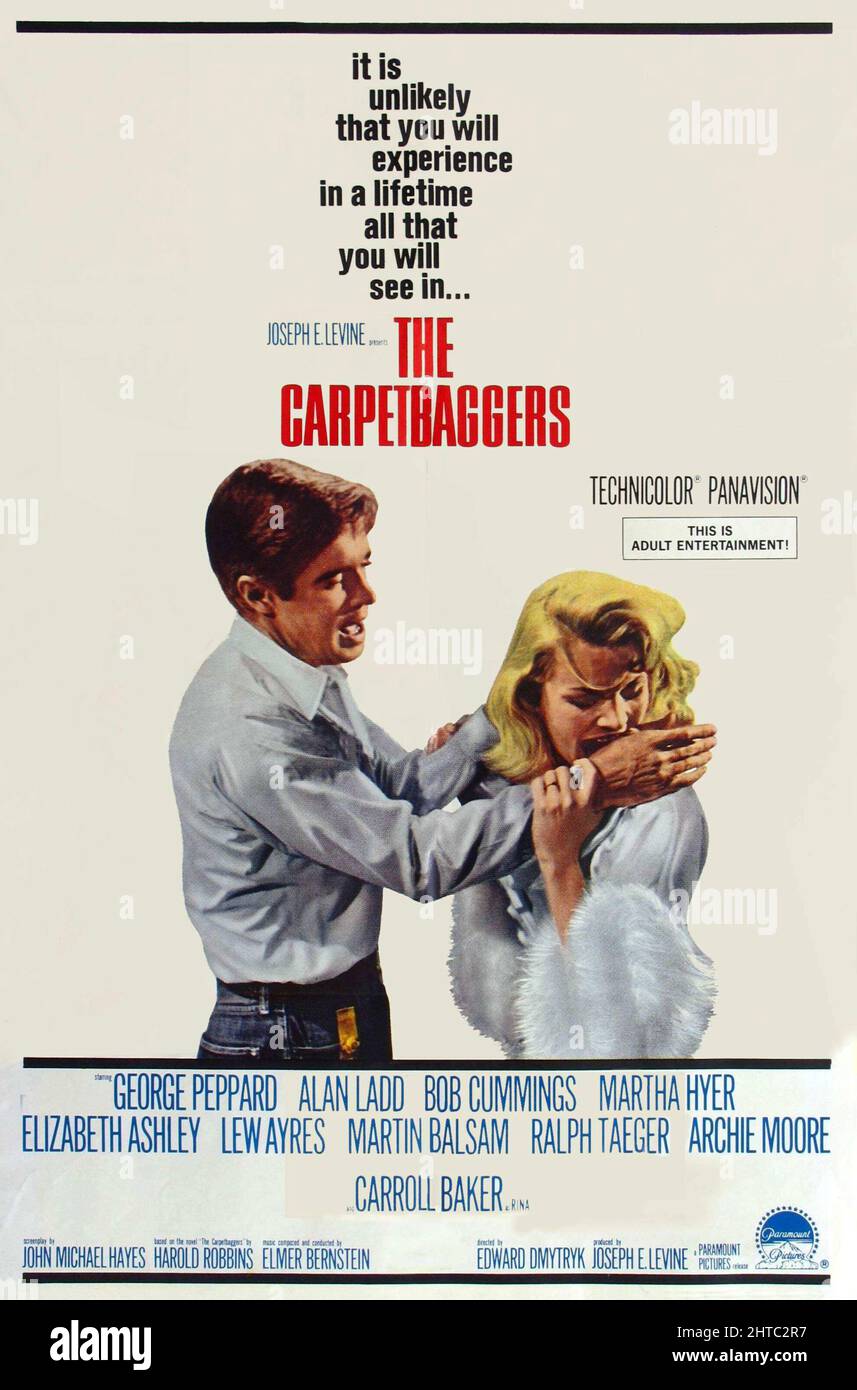 CARROLL BAKER und GEORGE PEPPARD in DEN CARPETBAGGERS (1964), Regie Edward DMYTRYK. Kredit: PARAMOUNT/BOTSCHAFT/Album Stockfoto