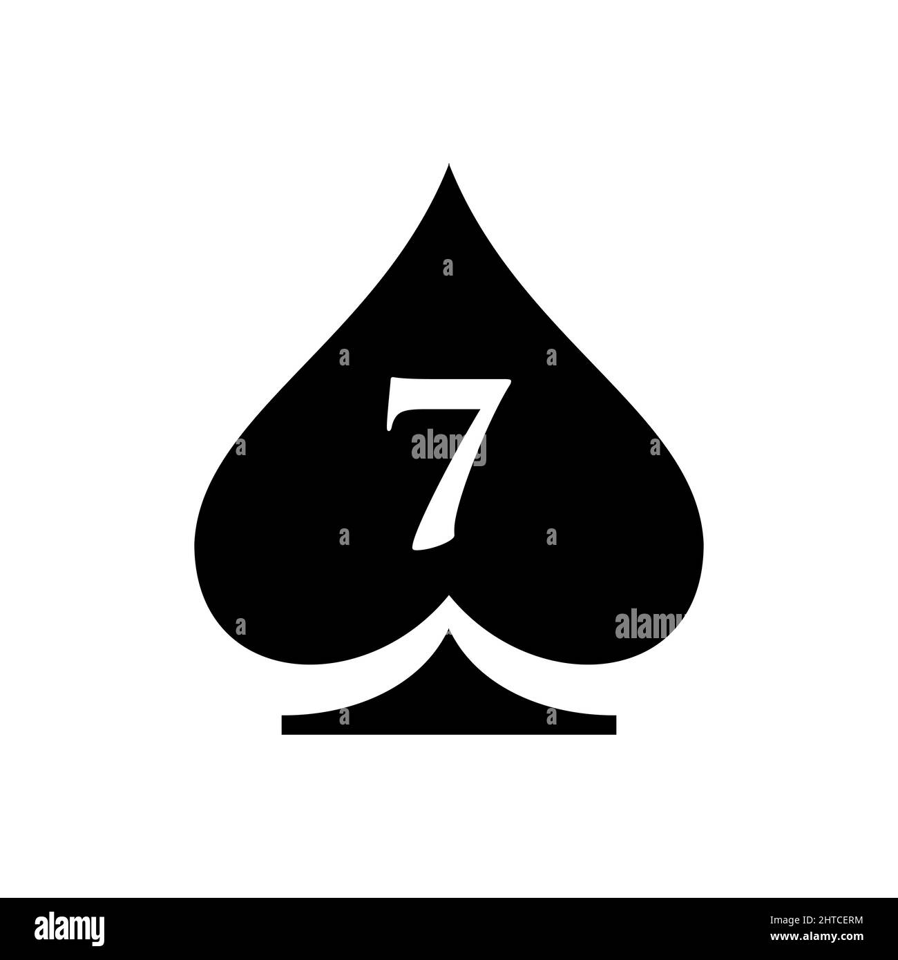 Casino-Logo Mit Dem Buchstaben 7. Poker Casino Vegas Logo-Vorlage Auf Brief 7. Poker Club-Zeichen Stock Vektor Casino-Logo Mit Dem Buchstaben 7. Poker Casino Vegas Logo-Vorlage Auf Brief 7. Poker Club-Zeichen Stock Vektor