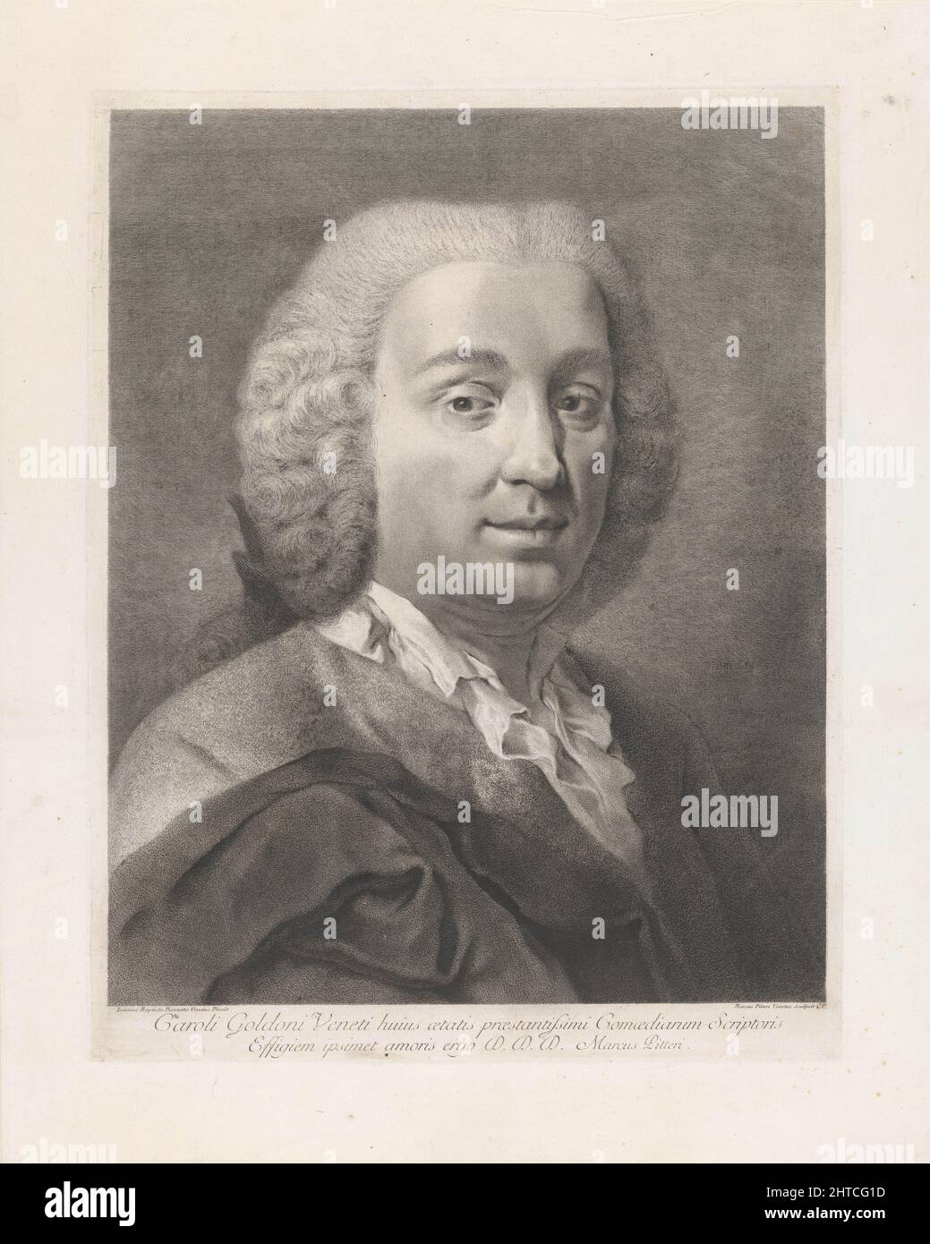 Carlo Goldoni (1707-1793). Private Sammlung. Stockfoto