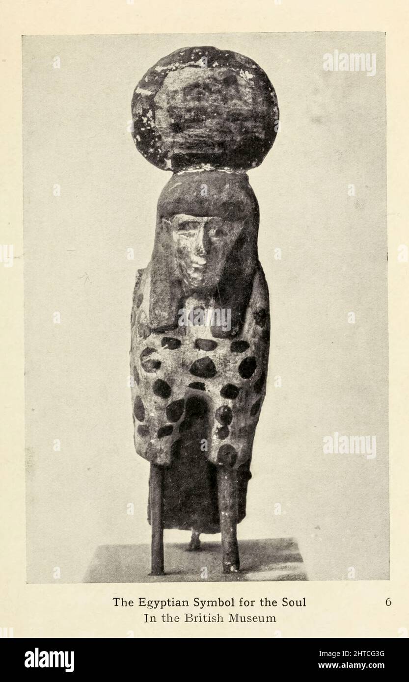 Das ägyptische Symbol der Seele aus dem Buch "Mythen und Legenden: Altes Ägypten" von Lewis Spence, Veröffentlicht Boston: D.D. Nickerson 1910 Stockfoto