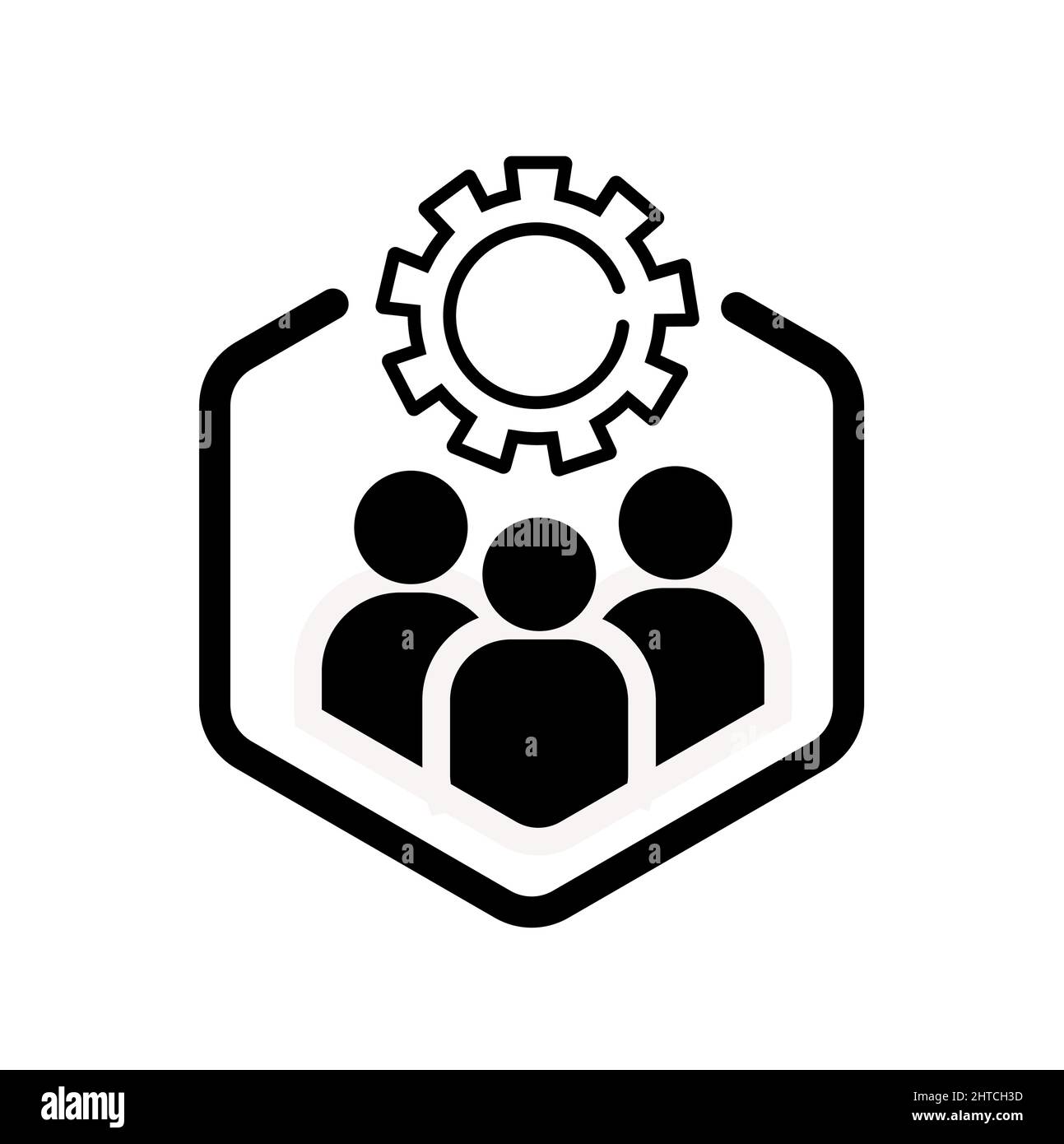 Abstraktes Vektor-Symbol auf der weißen, Illustration isoliert für Grafik-und Web-Design. Einfaches, flaches Symbol. Stock Vektor