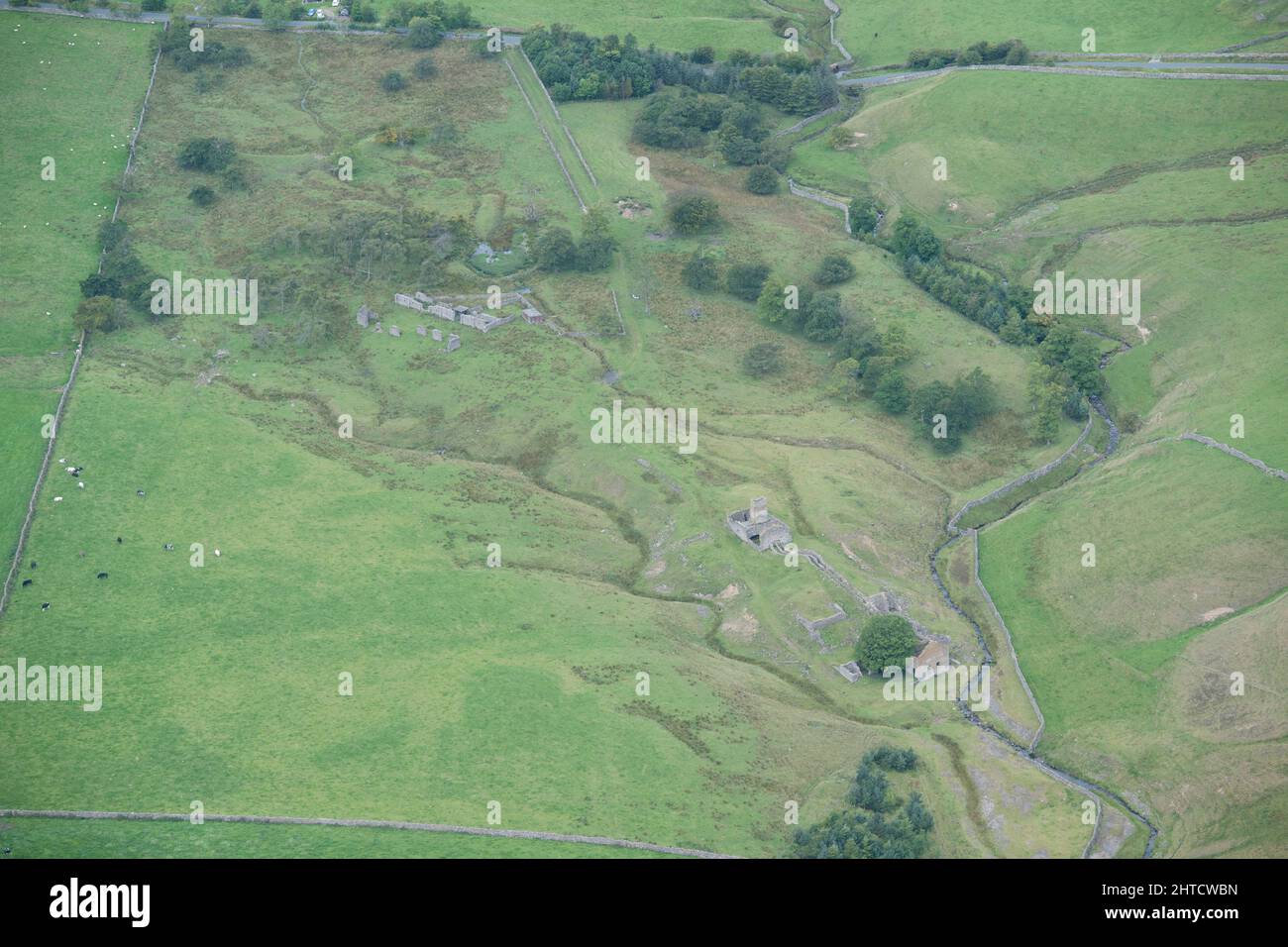 Marrick Erz Herd Blei Schmelze Mühle, North Yorkshire, 2015. Stockfoto