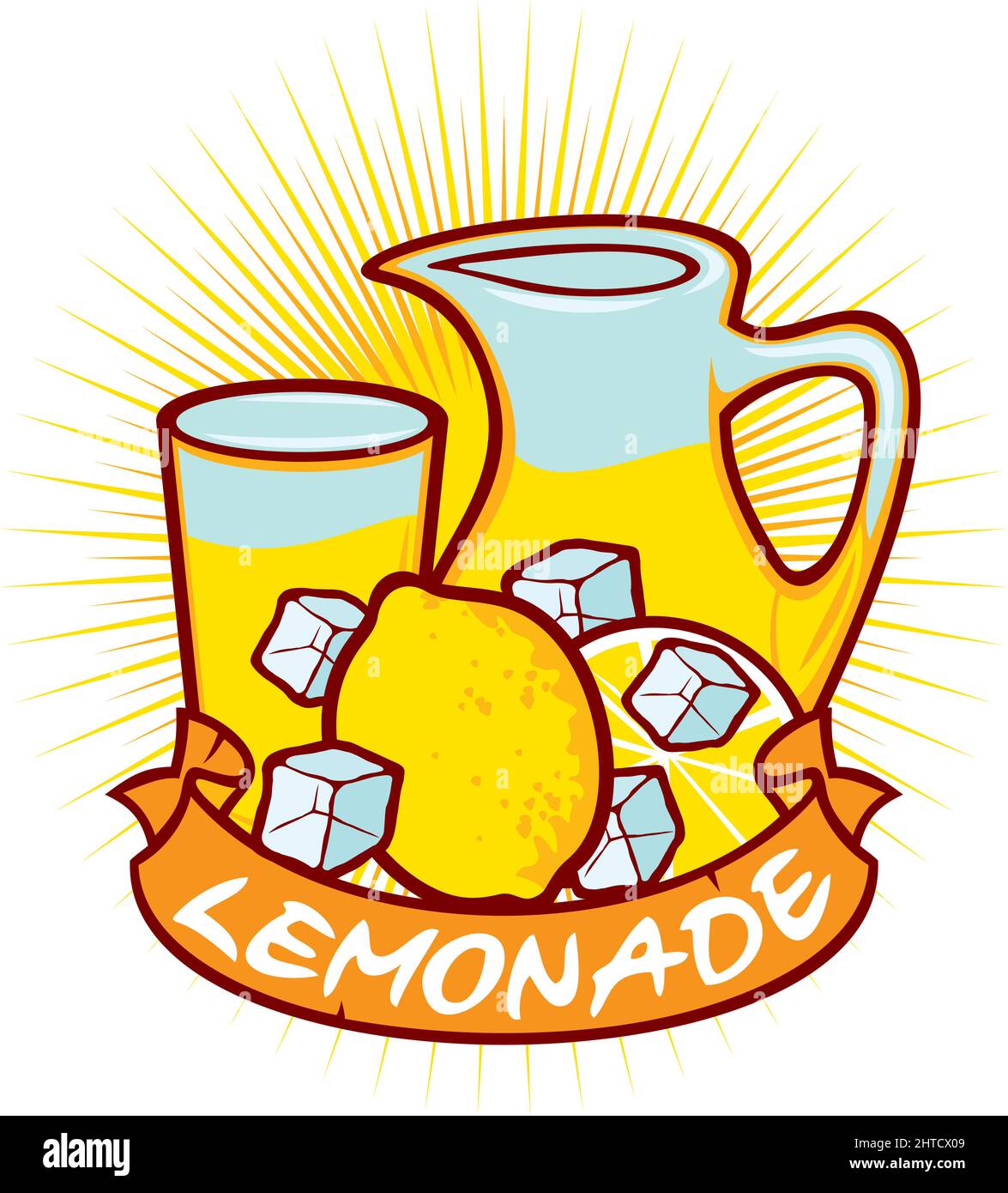 Vektorgrafik für Limonade-Etiketten Stock Vektor