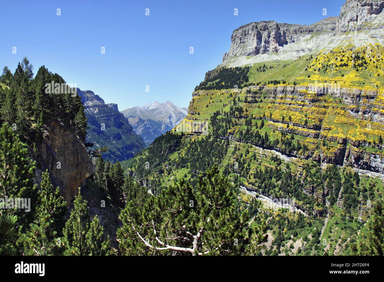 Nationalpark Ordesa und Monte Perdido in den spanischen Pyrenäen. Stockfoto