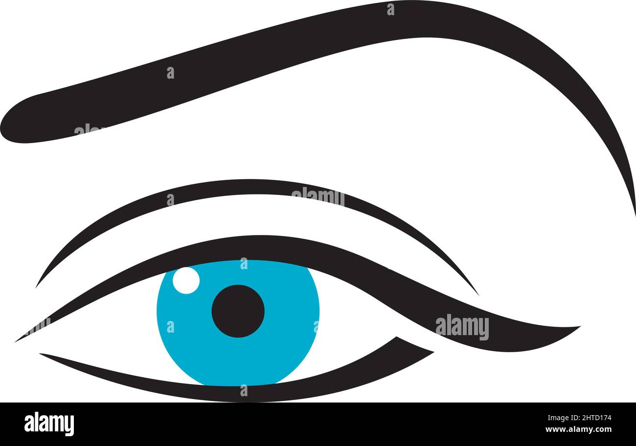 Illustration für Augenvektoren für Frauen Stock Vektor