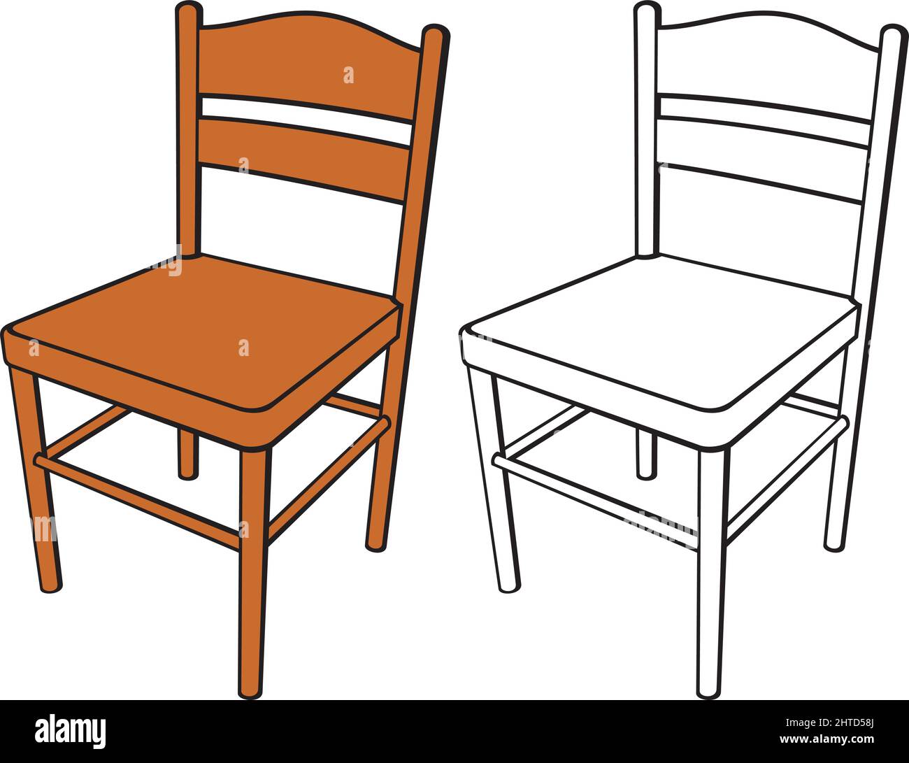 Klassische Stuhl Vektor-Illustration Stock Vektor