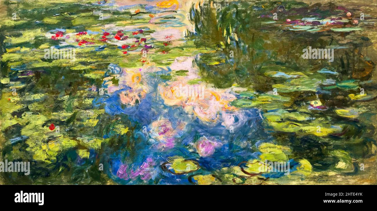 Claude Monet, Le Bassin aux nymphéas (Seerosenteich), Gemälde, Öl auf Leinwand, 1917-1919 Stockfoto