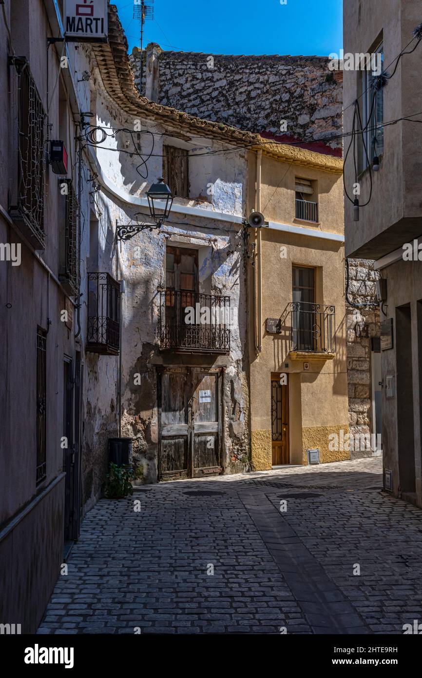 Alfara de Carles, Baix Ebre, Tarragona, Katalonien, Spanien. Stockfoto