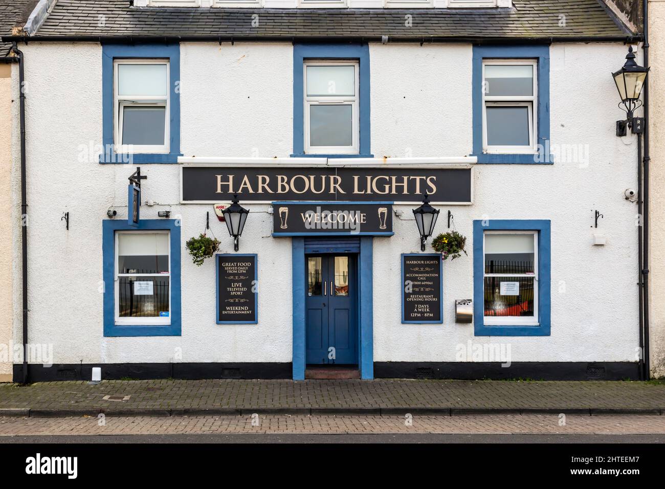 Harbor Lights Pub, Harbour Street, Irvine, North Ayrshire, Schottland, VEREINIGTES KÖNIGREICH Stockfoto