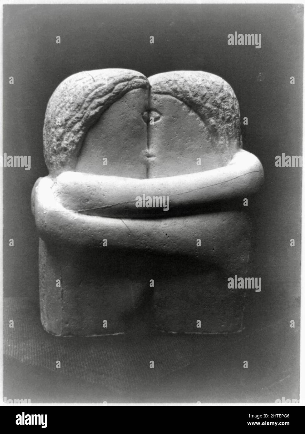 Constantin Brancusi (rumänischer Bildhauer, Maler und Fotograf) - der Kuss - 1913 Stockfoto