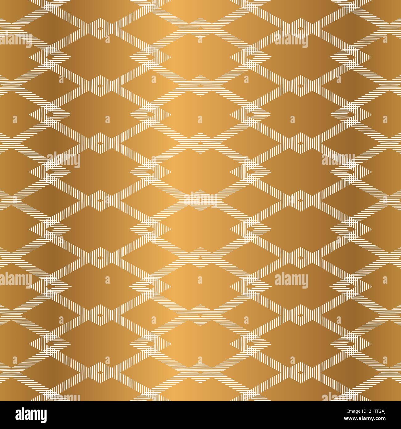 Gold Rhombus Nahtloses Muster Design Stock Vektor