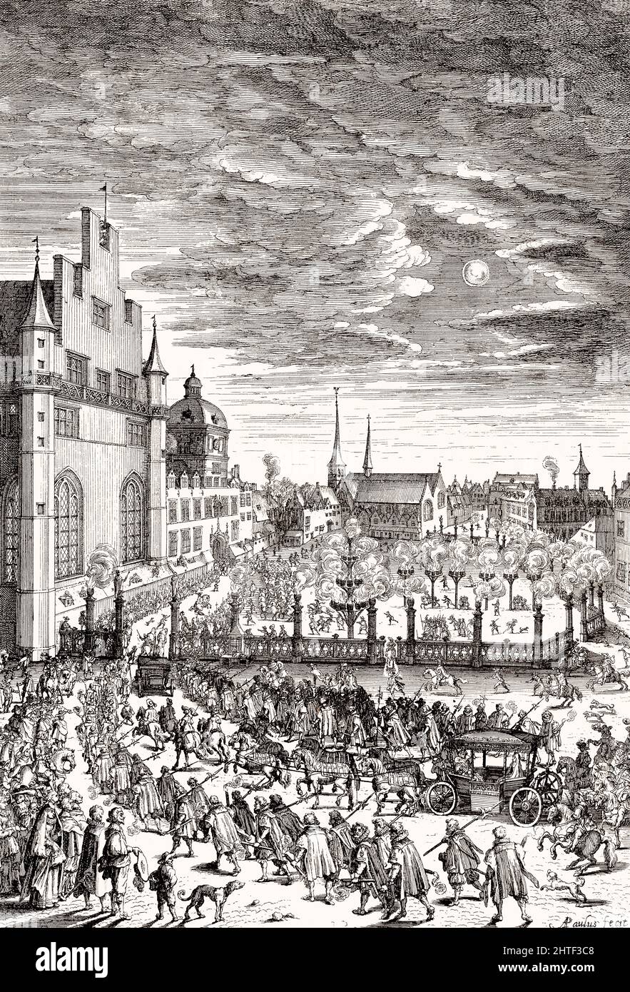 Eintritt von Maria de Medici in Brüssel, Belgien, 1631 Stockfoto