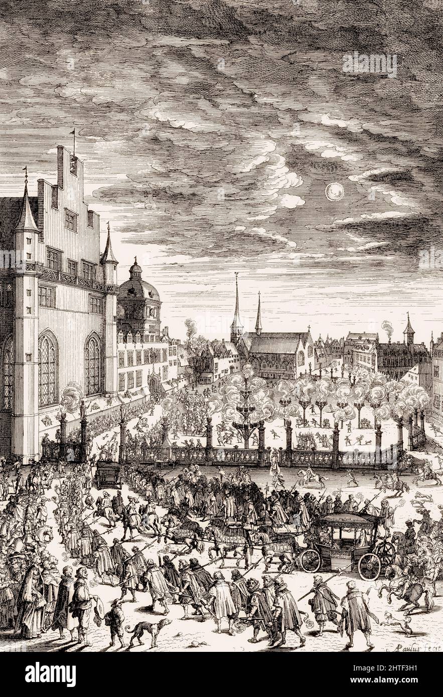 Eintritt von Maria de Medici in Brüssel, Belgien, 1631 Stockfoto