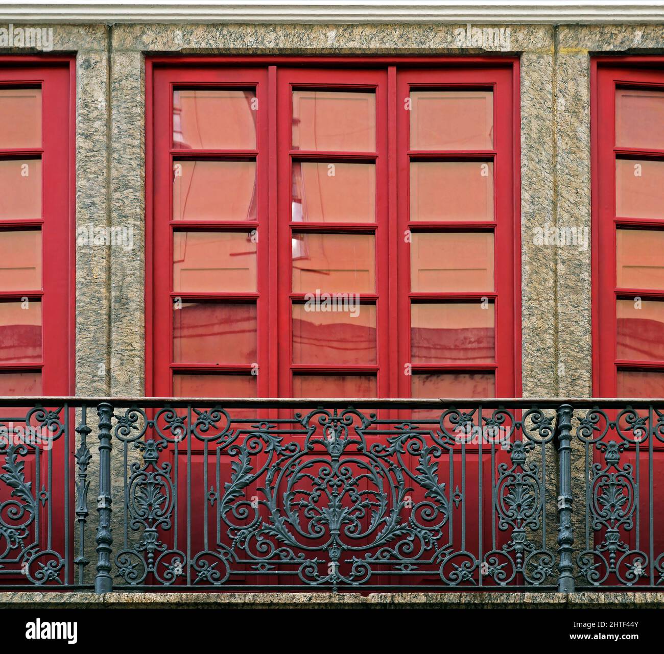 Alte Fassade Detail, Innenstadt von Rio de Janeiro Stockfoto