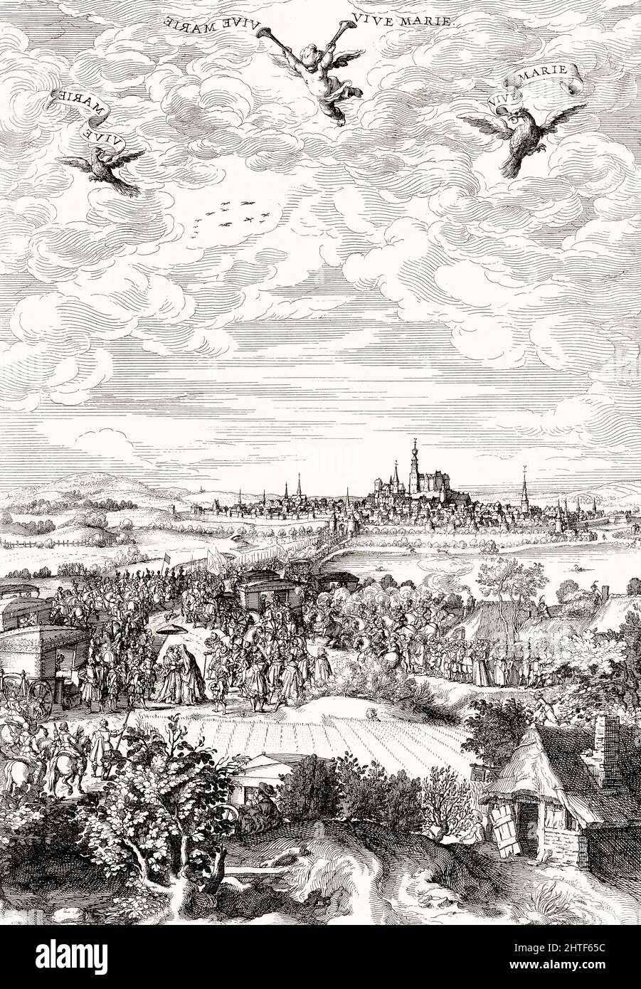 Eintritt von Maria de Medici in Mons, Belgien, 1631 Stockfoto