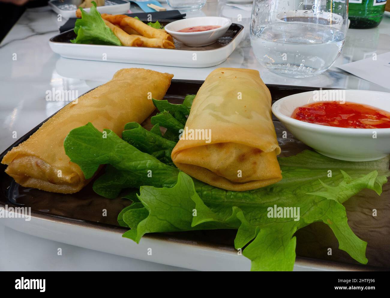 Sushi, chinesisches Essen, chinesisches Restaurant Stockfoto