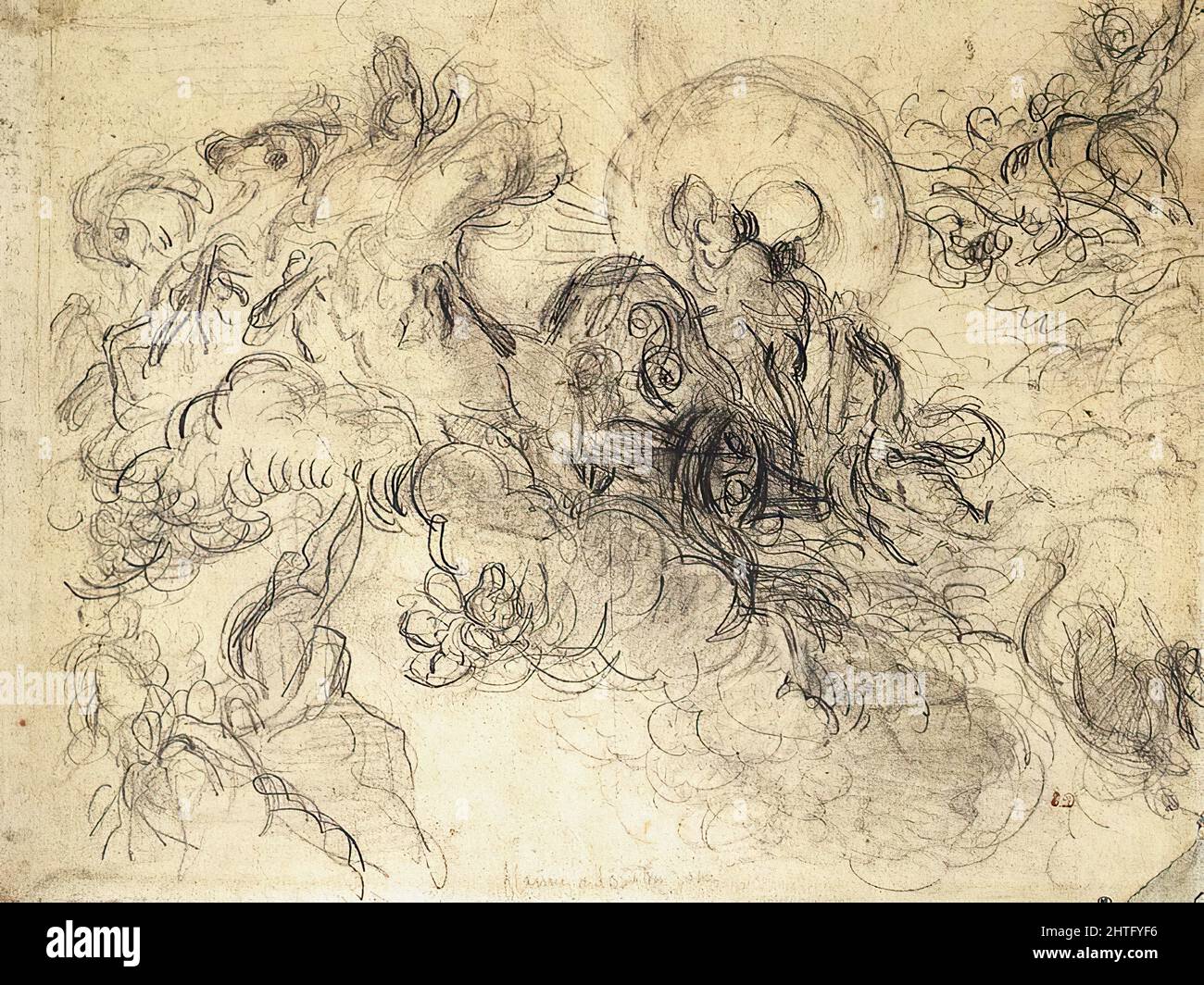 Eugène Delacroix - Apollo Tötet Python 1 1850 Stockfoto
