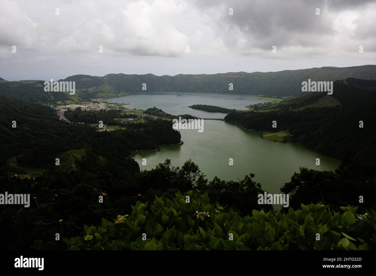 Faszinierender Blick auf das Miradouro da Vista do Rei Sete Portugal Stockfoto