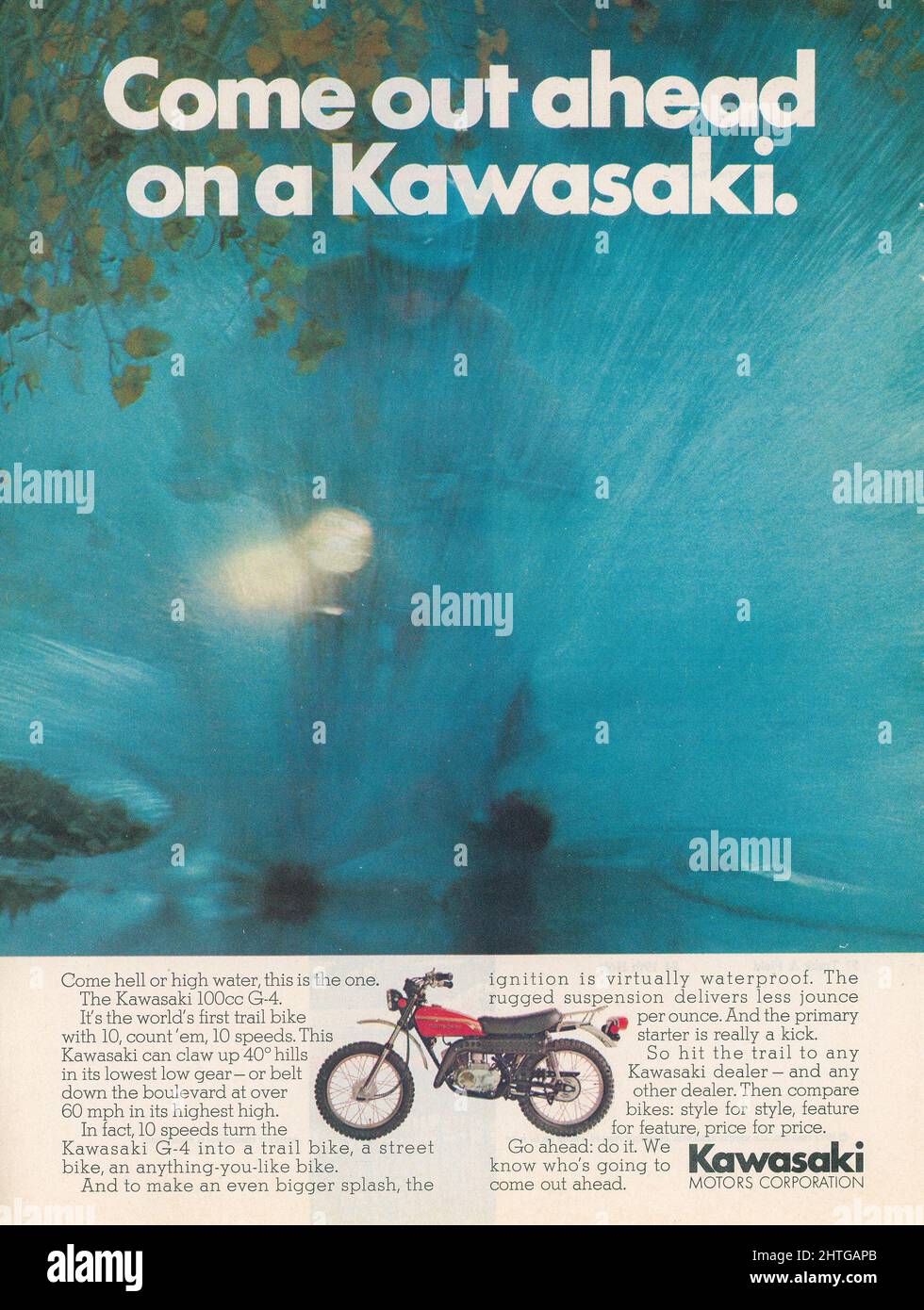 Vintage 14. Februar 1972 „Sports Illustrated“-Zeitschriftenwerbung, USA Stockfoto